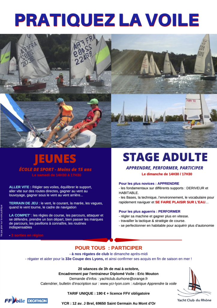 école de sport, stages adultes